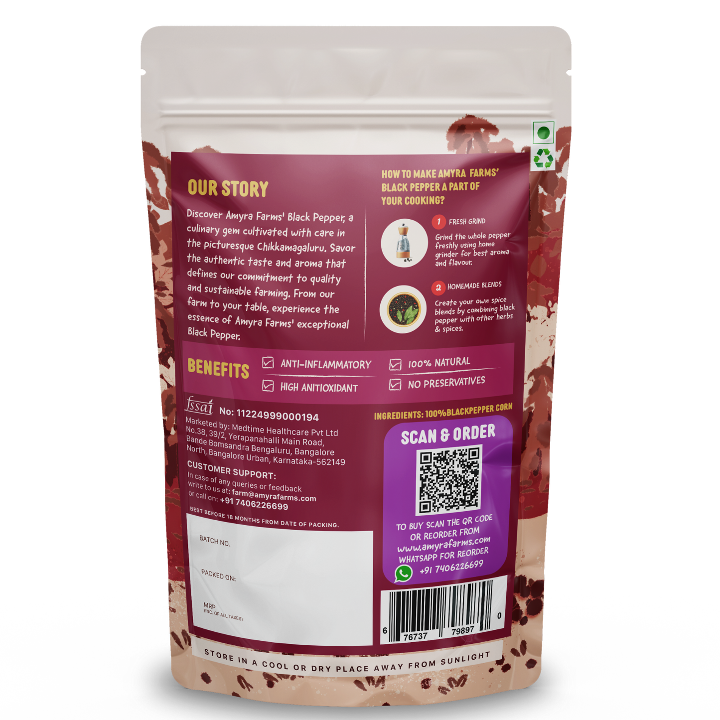 Royal Black Peppercorns | Black Pepper